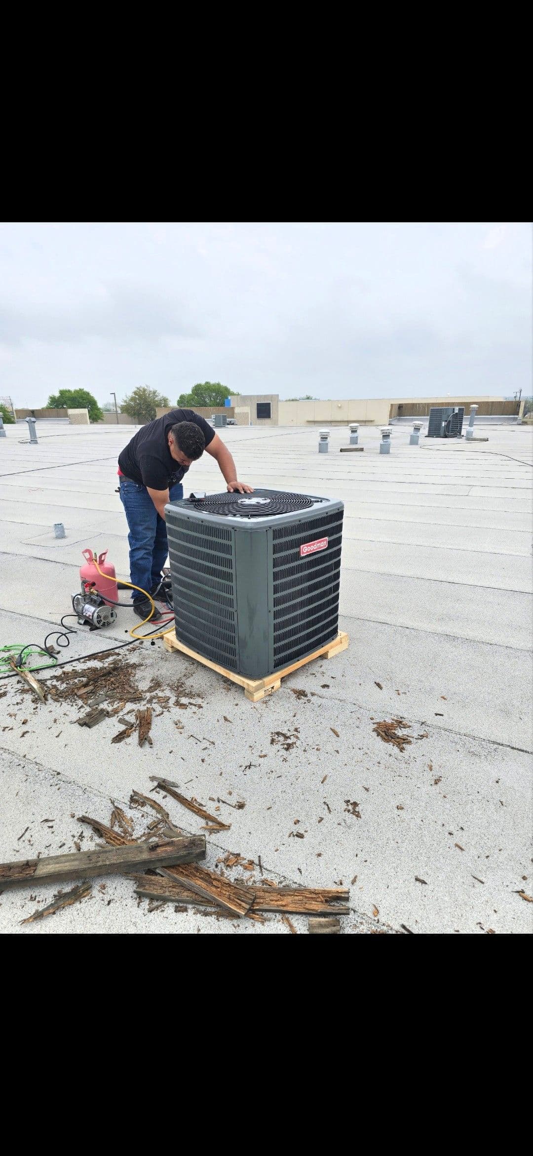 Project Condenser Installation on the Rooftop image